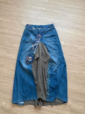 LEVIS upcycled hybrid denim skirt size M
